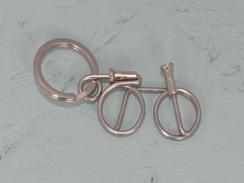 Bicycle Keyring - Wheeling Free (Unpolished)